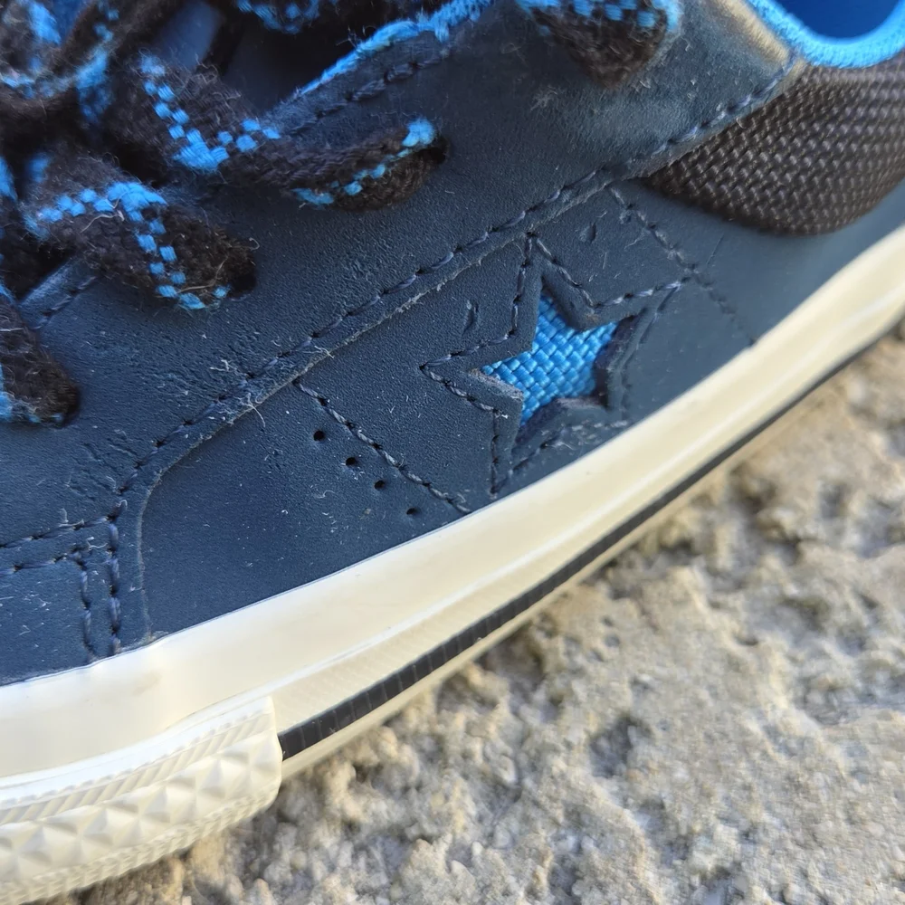 Converse Little Kids One Star Blue & Black Casual Shoes